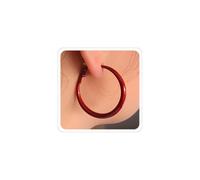 Red Hoop Earrings for Women Trendy Red Christmas Earring for Daughter Mom 80s 90s Neon Earring Large Hoop Earrings Accessorie Jewelry, Metal, No Gemstone