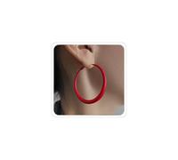 Red Hoop Earrings for Women Trendy Red Christmas Earring for Daughter Mom 80s 90s Neon Earring Large Hoop Earrings Accessorie Jewelry, Metal, No Gemstone