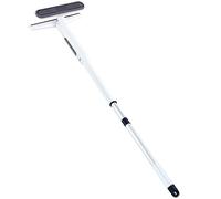 Red Horn Window Squeegee Cleaner with Sewage Chamber, Scrubber and Microfiber Cleaner for Window, Mirror, Glass Wall, 40 Inches Aluminum Handel with Rotatable Head. EWS-01