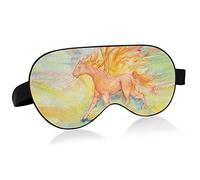 Red Horse Apocalypse in Fire Flame Bird Eye Fabric Sleep Mask, Blindfold, Super Smooth Eye Mask