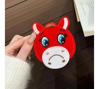 Red Horse Shape Hair Clip With Depression Expression, Novelty Hair Clip Accessories for Medium Hairs Women Girls
