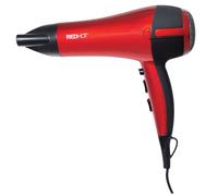 Red Hot 2200W Hair Dryer / 3 Heat Settings, 2 Speed Settings/Cool Air Function, Removable Styling Nozzle, Fast Drying Hair Dryer/Red 37060