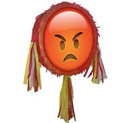 Red hot angry emoji Pinata