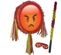 Red Hot angry pinata with stick