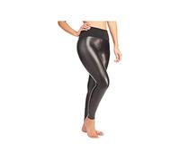 Red Hot by SPANX Women’s Leather Look Shaping Leggings, Very Black, S