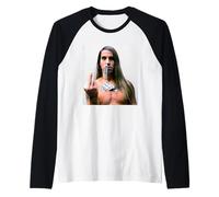 Red Hot Chili Peppers Anthony Kiedis Singer By AJ Barratt Raglan Baseball Tee