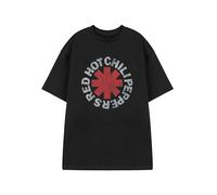 Red Hot Chili Peppers Logo T-Shirt | Unisex Black Short-Sleeved Graphic Tee | Band Merchandise Top | Rock Music Fan Apparel for Him or Her | Alternative Music Gift for Adults
