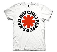 Red Hot Chili Peppers Official T Shirt Classic White Asterix M