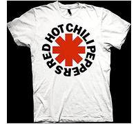 Red Hot Chili Peppers - T-Shirt # L Unisex White # Red Asterisk