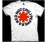 Red Hot Chili Peppers - T-Shirt # Xxl Unisex White # Red Asterisk