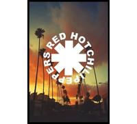 Red Hot Chilli Peppers Journal: 6x9 inches composition notebook featuring 110 lined pages, white paper and glossy cover