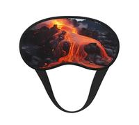 Red Hot Lava from Kilauea Volcano Sleep Mask for Men Women Night Blindfold: Blackout Eye Masks for Sleep, Breathable Soft Sleeping Mask for Side Sleepers - Zero Pressure Eye Cover Shade for Travel