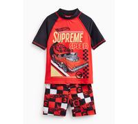 Red Hot Wheels Rash Vest & Shorts Swim Set 1.5 - 2 Years