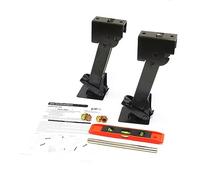Red Hound Auto 2 Telescoping Folding Trailer Stabilizer Jacks Swing Down 1000 Lbs Support Capacity Each for RV Trailer Camper Includes Handle and Mounting Screws