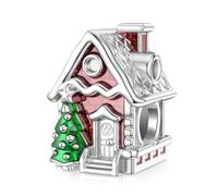 Red House Charms for Pandora Charms Xmas Tree 925 Sterling Silver Merry Xmas Charms