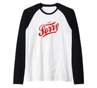 Red I Ain't Sorry Red Graphic Raglan Baseball Tee