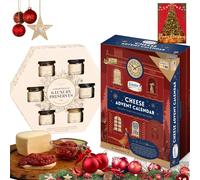 Red Ilchester Cheese Selection Christmas Advent Calendar 2025 Women & Men Cheese Selection Food Gifts Hamper & Luxury Preserves & Xmas Cards- Mom Dad Christmas Gifts Countdown