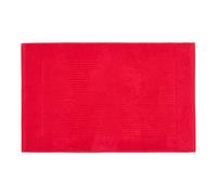 Homescapes Imperial Plain Cotton Red Bath Mat