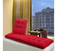 Red Indoor Bench Cushion 55x170cm Thick 10cm Seat Pad for 1/2/3 Seater Sofa & Garden Bench Versatile Chair Cushion for Comfort & Style