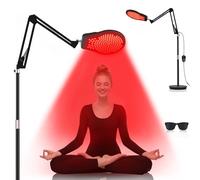 Red Infrared Lamp, Nashine 660nm&850nm&940nm Near Infrared Light Lamp with Stand, Timer, 3 Mode, 3 Time 5 Brightness Infrared Light