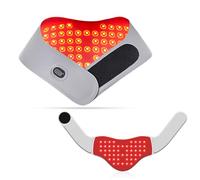 Red & Infrared LED Light Pad, 49 LEDs 660nm + 850nm, Portable Rechargeable Device for Neck & Shoulders, Relaxation, Comfort & Daily Wellness Support for Home, Office, Travel & Everyday Use,Gray