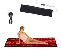 Red & Infrared Light Full-Body Mat, 1370 LEDs 660nm & 850nm Pad with Remote Control, 3 Modes & 5 Brightness Levels, Large Size & Auto Off Timer (190cm*85cm)