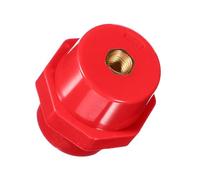 Red Insulated Electrical Terminals for Power Cables, Heavy Duty Metal | Silicone Insulator Connector Design, High Temperature Tolerance, Prevents Leakage, for Panel Builders and Electricians