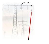 Red Insulated Rescue Pole Body Rescue Hook, Portable Hotstick Rescue Hook with Storage Bag, Electrocution Emergency Rescue Pole with Hook, Fire Electrician Factory Home(1.5 m/4.9 ft)