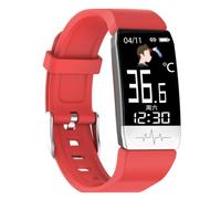 (Red) Intelligent Bracelet Multi-Function Body Health Monitor Body Temperature Detection