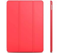 (Red, iPad Pro 11 (2018/20/21)) Ultra Thin Magnetic Smart Folio Cover + Back Case Light Weight Protective PU Leather Case For Apple iPad Pro 11 inch (2021 / 2020 /2018)