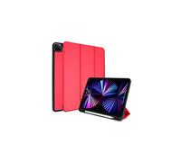 (Red) iPad Pro 11" 2022 / 2021 (4th & 3rd Gen) Smart Case [Pencil Compatible] Slim Smart Case Fold Stand Cover with Corner Protection [Auto Wake / Sleep]