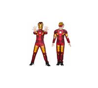(Red Iron Man with mask, Age 7-8 Years) 3-8 Boys Deluxe Incredible Hulk Age Fancy Dress Kids Avengers Costume