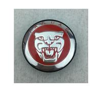 (Red) Jag Set 4pcs Wheel Hub Caps Logo Rim 59mm Cover Emblem Cap Jaguar Fit For