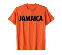 Red Jamaica Vintage Tourism T-Shirt, Men, Orange, Medium