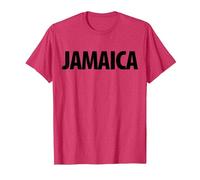 Red Jamaica Vintage Tourism T-Shirt, Men, Red Heather, Small