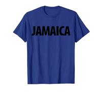 Red Jamaica Vintage Tourism T-Shirt, Men, Royal Blue, Medium