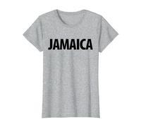 Red Jamaica Vintage Tourism T-Shirt, Women, Heather Grey, 3X-Large