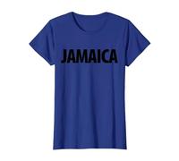 Red Jamaica Vintage Tourism T-Shirt, Women, Royal Blue, XX-Large