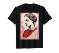 Red Jane Eyre Portrait Tribute (Bronte) T-Shirt
