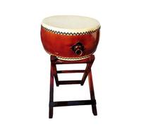 Red Japanese Taiko Drum, Including Stand, A Percussion Instrument for Adult Performances with A Loud Sound