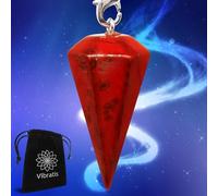 RED Jasper Crystal Pendulum - Stone Promoting Security and Confidence [Satisfaction Guaranteed]