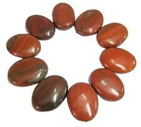 Red Jasper Single Worry Thumb Stone Crystal Healing Reiki feng Shui Wellness Chakra Balancer Meditation