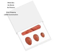 Red Jasper Yoni Egg Set Yoni Wand 100% Natural Precious Gemstone for Kegel Exercise Jade Feminine Product-Undrill Set Box-W