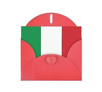 Red JKIEGOQ italy flag Prints Greeting Card 4 x 6 in for Christmas, Valentine's Day, Wedding, Party Invitation Cards