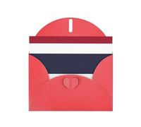 Red JKIEGOQ Thailand Flag Prints Greeting Card 4 x 6 in for Christmas, Valentine's Day, Wedding, Party Invitation Cards