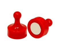 Red Jumbo Skittle Magnets For Fridge, Office, Whiteboard, Noticeboard, Filing Cabinet - 29mm Dia X 38mm Tall