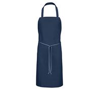 Red Kap Chef DesignsStandard Bib Apron, Navy, 30x33