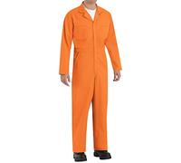 Red Kap Men's CT10OR Work Utility Coveralls, Orange, Small