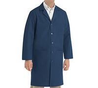 Red Kap Men's Exterior Pocket Original Lab Coat Medical, Navy, 52