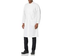 Red Kap Men's Gripper Front Spun Polyester Butcher Coat, White, XXXXXL